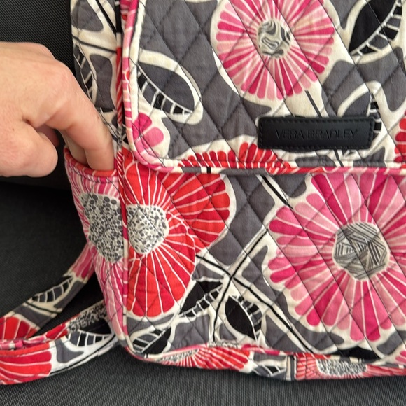 Vera Bradley Backpack Purse Front Flap Printed Pattern Quilted - Picture 3 of 10